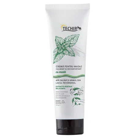Crema ANTIREUMATICA cu Menta pentru masaj calmant si reconfortant, 125gr,Techir [1]