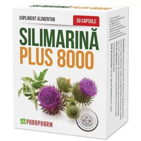 SILIMARINA PLUS 8000 HEPATOPROTECTOR 30capsule, Parapharm [1]