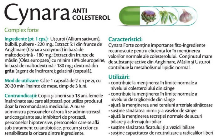 CYNARA ANTICOLESTEROL COMPLEX 30 capsule, Rotta Natura [2]