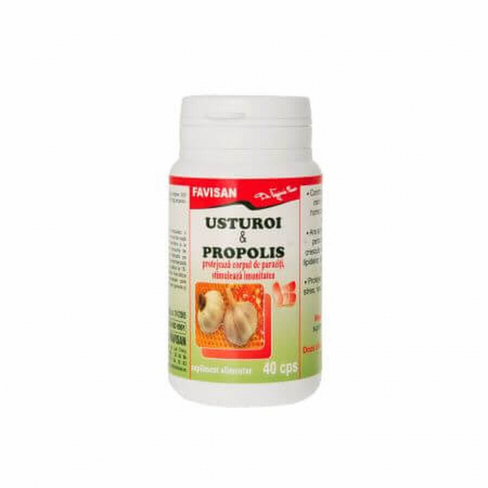 Usturoi & Propolis, 40 capsule, Favisan [1]