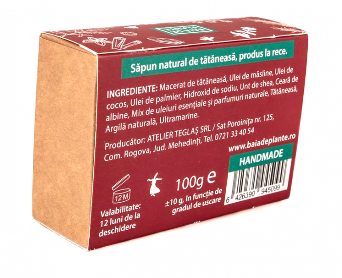 Sapun natural Tataneasa, 100gr, Baia de plante [3]