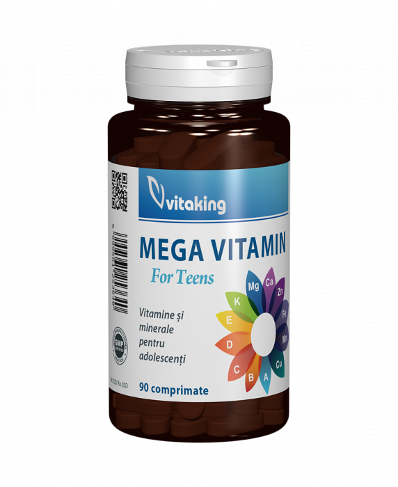 Multivitamine cu minerale pentru Adolescenti - 90 comprimate, Vitaking [1]