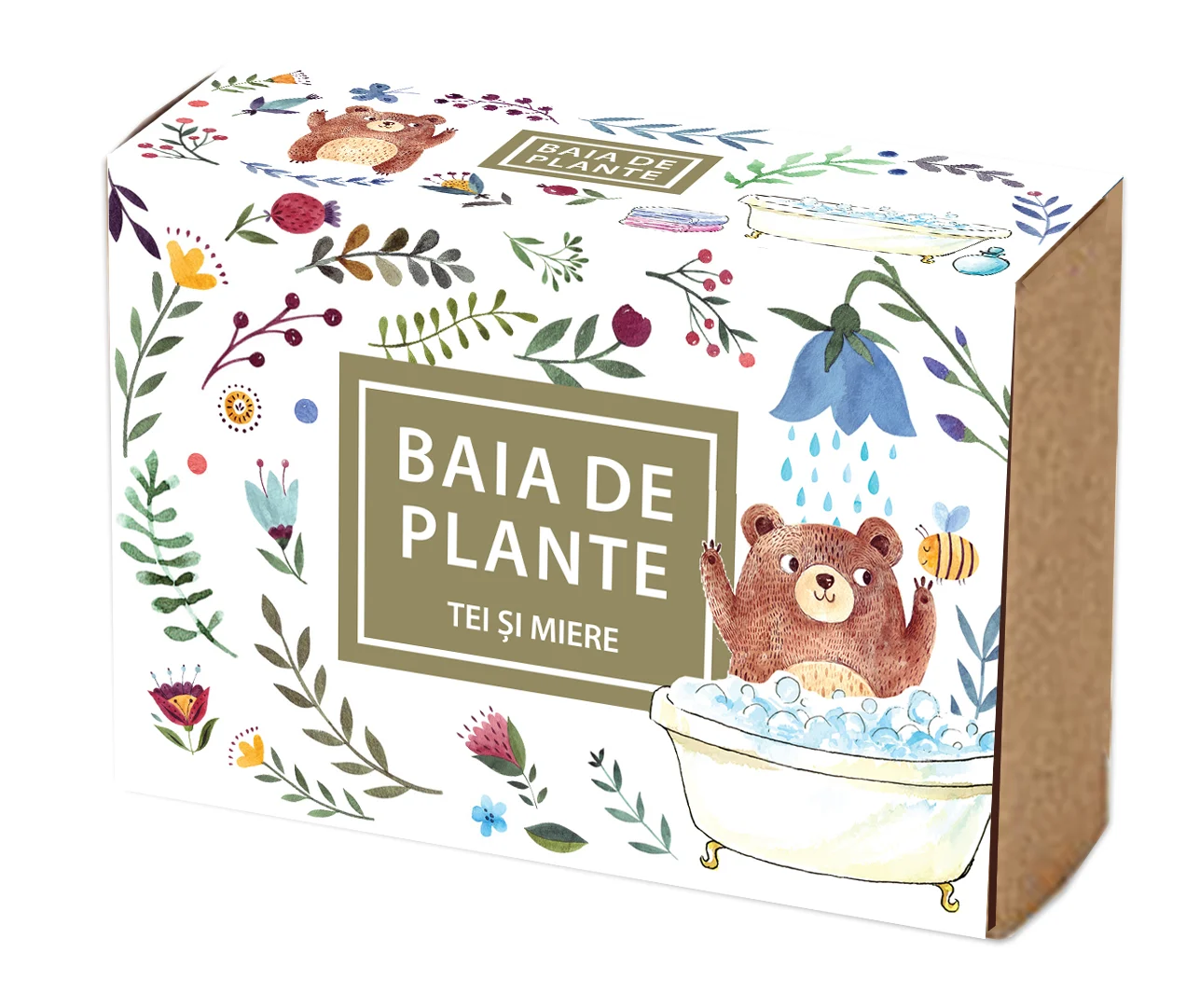 Sapun natural copii Tei si Miere, 100gr,  Baia de plante [1]