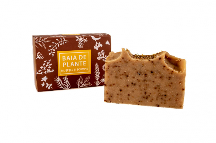 Sapun natural Musetel si Scumpie, 100gr, Baia de plante [2]
