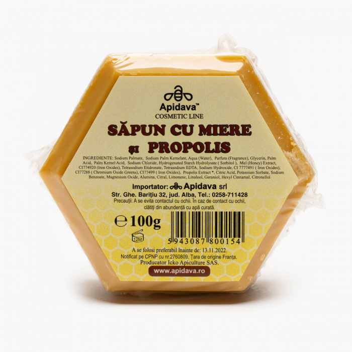 Sapun cu Miere si Propolis, 100gr - APIDAVA [1]