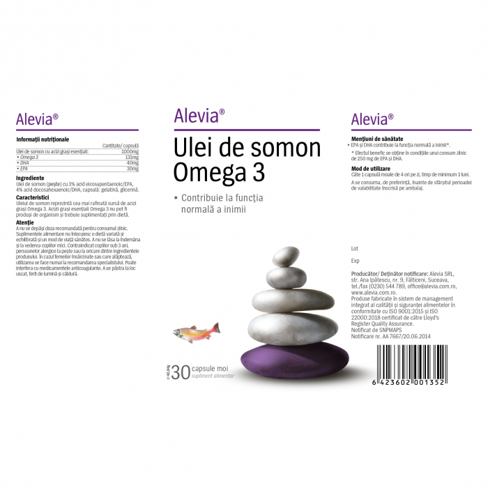 ULEI  de SOMON OMEGA 3 capsule moi, Alevia [2]
