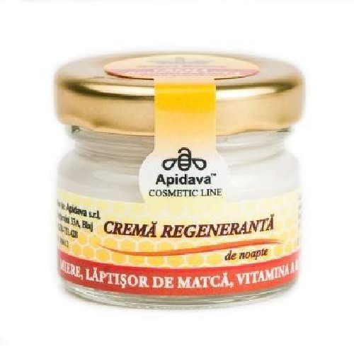 Crema regeneranta de noapte cu Miere, Laptisor de matca, Vit A&E, 30ml - APIDAVA [1]