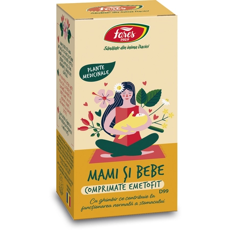 Emetofit Mami Si Bebe, D99, 30 comprimate, Fares [1]
