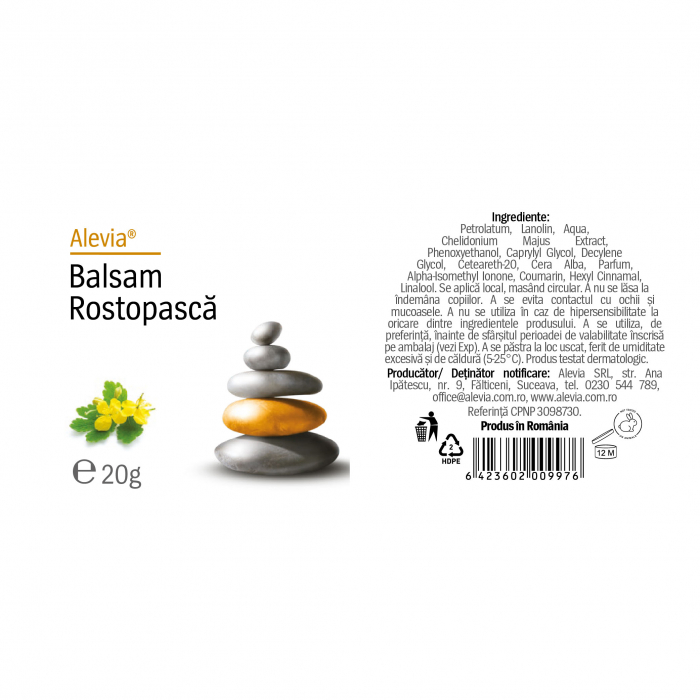 Balsam ROSTOPASCA, 20 gr - ALEVIA [2]