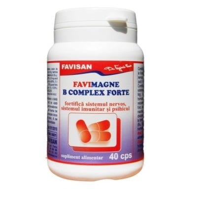 FaviMagne B complex forte, 40 capsule, Favisan [1]