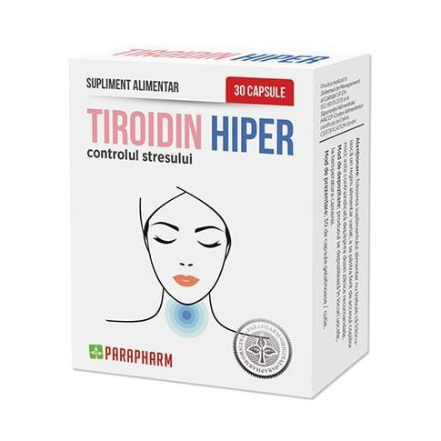 TIROIDIN HIPER glanda Tiroida, 30 capsule, Parapharm [1]