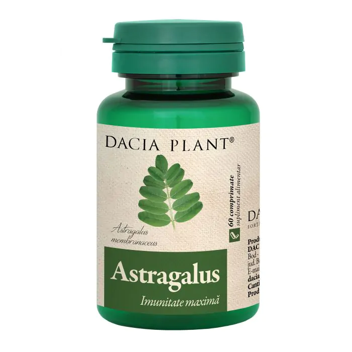 ASTRAGALUS pentru IMUNITATE 500mg, 60 comprimate, Dacia Plant [1]