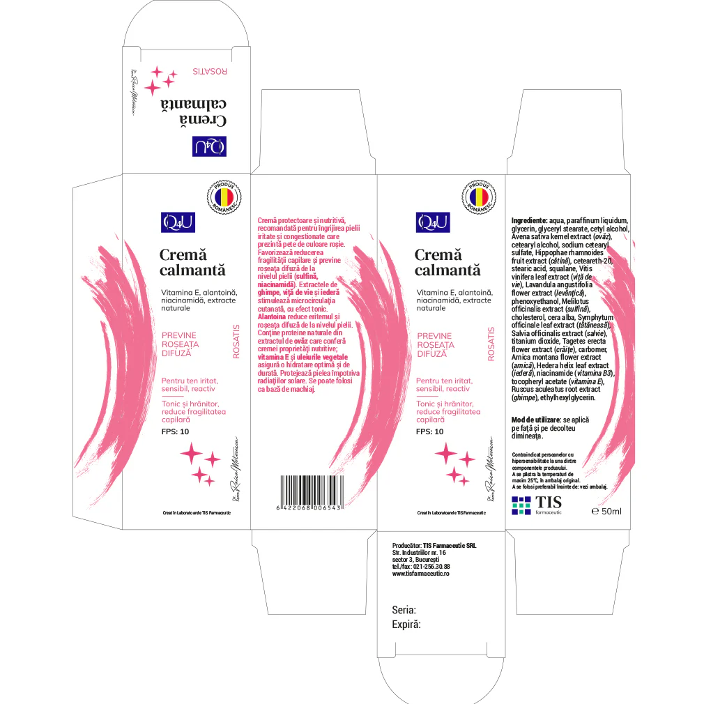 CREMA CALMANTA Q4U 50ml TIS Farmaceutic la Nana Plafar [3]