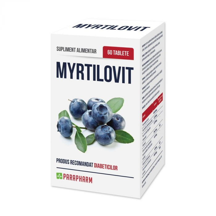 MYRTILOVIT pentru DIABET, 60 tablete dizolvabile, Parapharm [1]