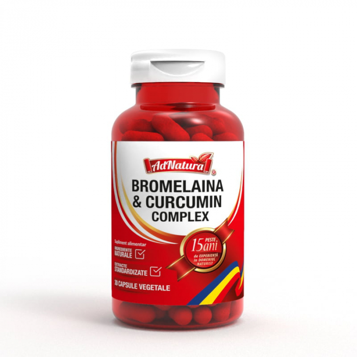 Complex de BROMELAINA si CURCUMIN, AdNatura [1]