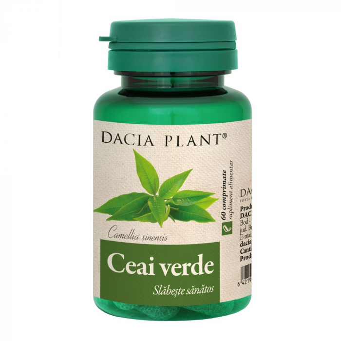 Ceai verde, 60 comprimate, Dacia Plant [1]