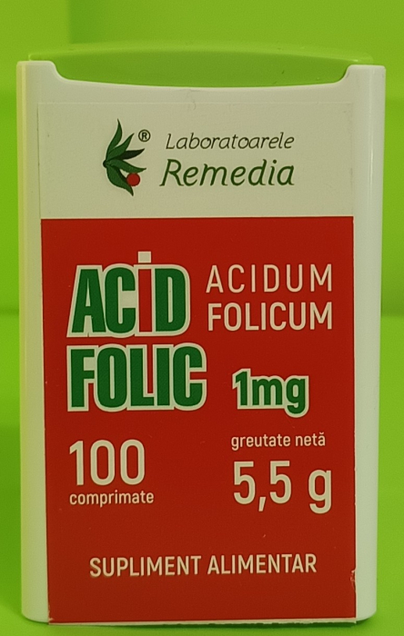 Acid Folic 1 mg, dispenser 100 capsule, REMEDIA [2]