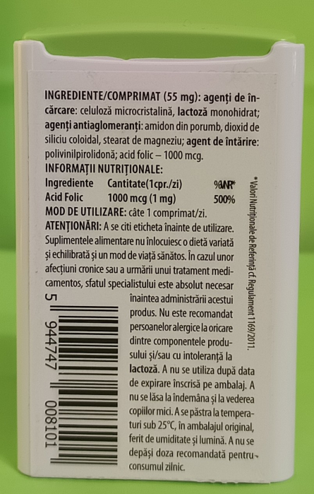 Acid Folic 1 mg, dispenser 100 capsule, REMEDIA [3]