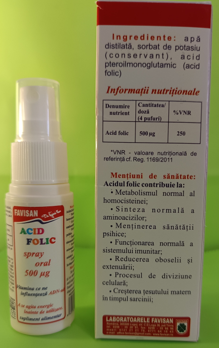 ACID FOLIC SPRAY ORAL 30ML Favisan la Nana Plafar [2]