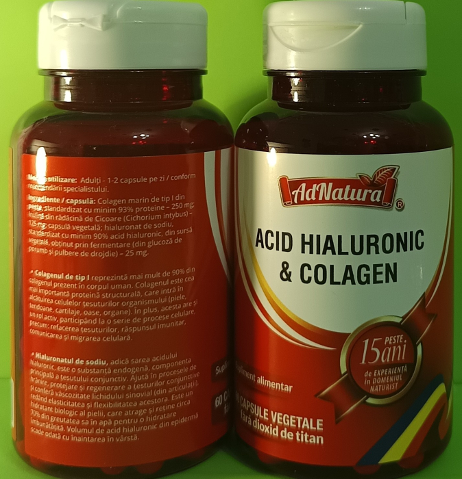 ACID HIALURONIC 25mg si COLAGEN marin 250mg, AdNatura  la Nana Plafar [3]