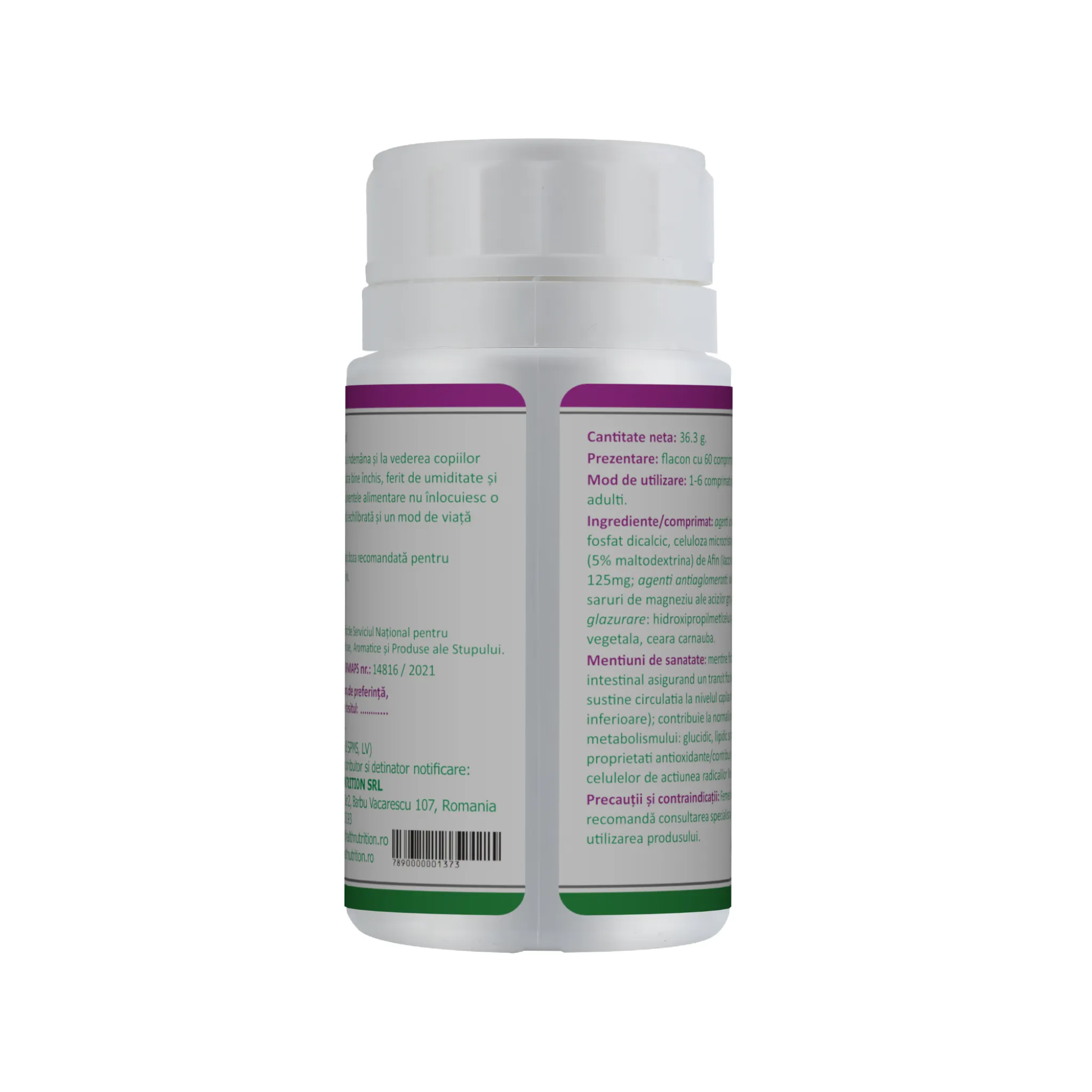 AFIN Extract frunze 125mg, 60 comprimate, Health Nutrition [3]
