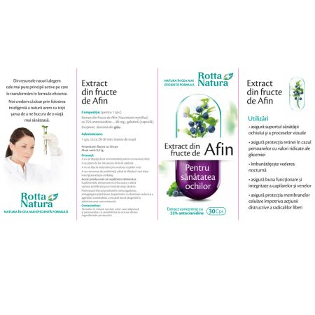 AFIN EXTRACT FRUCTE, 30 capsule, Rotta Natra [2]