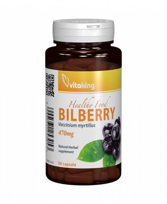 AFIN negru extract 470mg (Bilberry), 90 capsule, Vitaking [1]