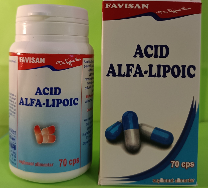 Acid Alfa-Lipoic Favisan, 70 capsule [3]