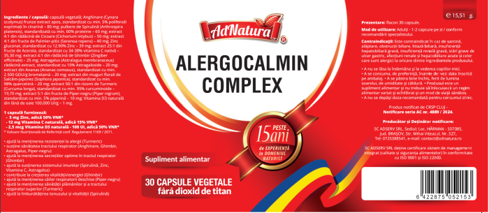 ALERGOCALMIN COMPLEX, AdNatura la Nana Plafar [2]