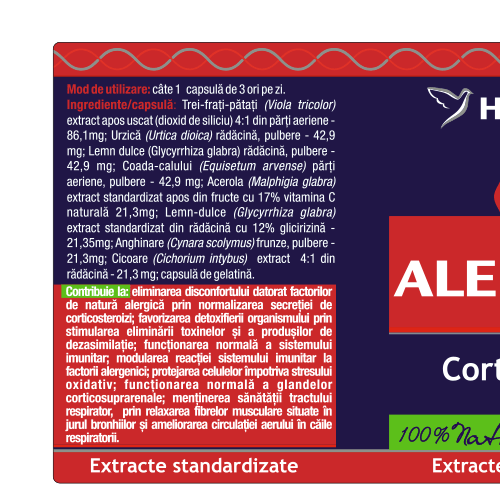 ALERGONAT CORTIZON NATURAL, 60 capsule, Herbagetica [2]