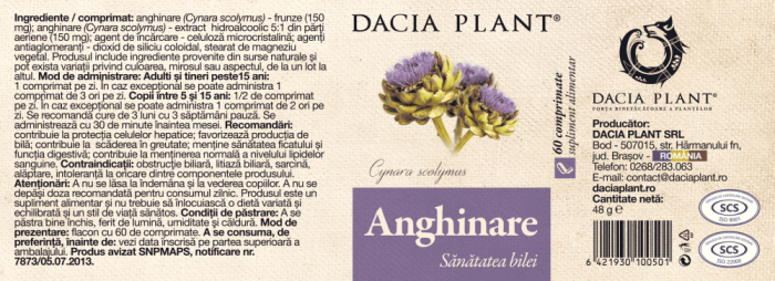 ANGHINARE SANATATEA BILEI, Dacia Plant [2]