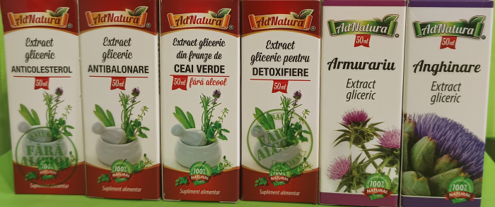 ANGHINARE, ARMURARIU EXTRACTE GLICERICE FARA ALCOOL 50ml AdNatura la Nana Plafar [5]