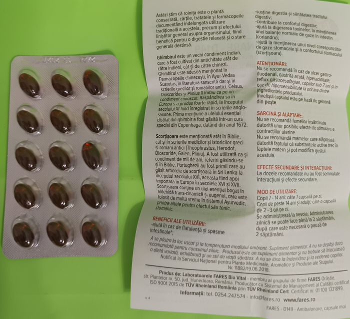 ANTIBALONARE D149, 15 capsule moi, Fares la Nana Plafar [4]