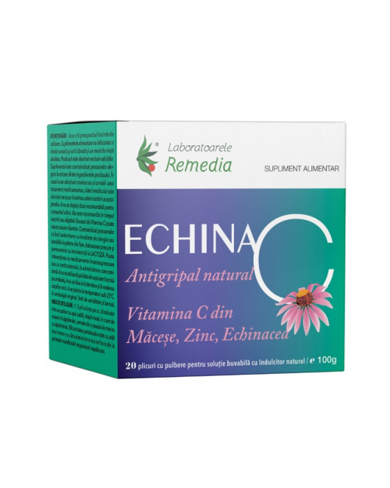 ANTIGRIPAL NATURAL Echina-C, 20 plicuri, Remedia [1]