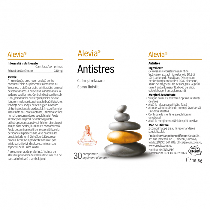 ANTISTRES, 30 comprimate, Alevia [2]