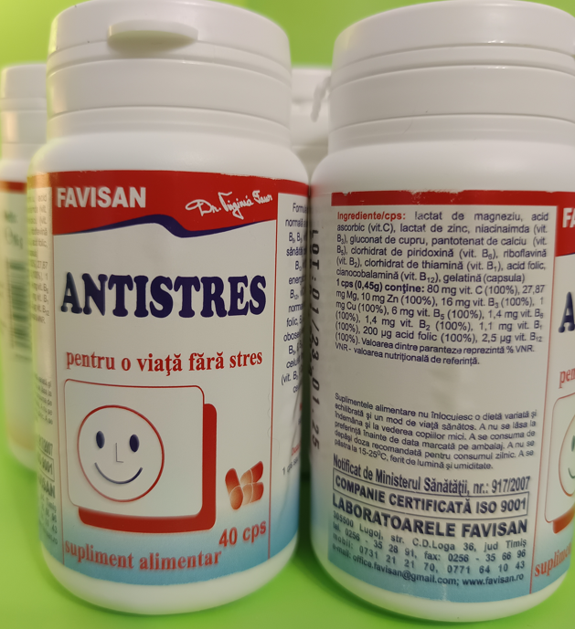 ANTISTRES, 40 capsule, favisan la Nana Plafar [2]