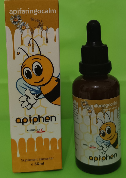 APIFARINGOCALM APIPHEN amigdalite, faringite, laringite, tuse seaca, 50ml, Phenalex [3]