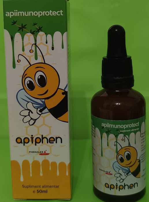 APIIMUNOPROTECT  APIPHEN intarirea imunitatii copii, 50ml, Phenalex la Nana Plafar [3]