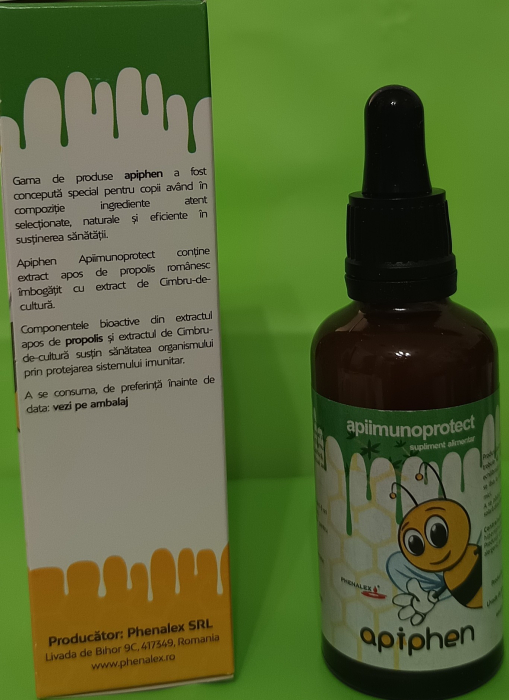 APIIMUNOPROTECT  APIPHEN intarirea imunitatii copii, 50ml, Phenalex la Nana Plafar [5]