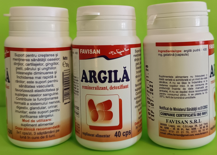 Argila, 40 capsule, Favisan [3]