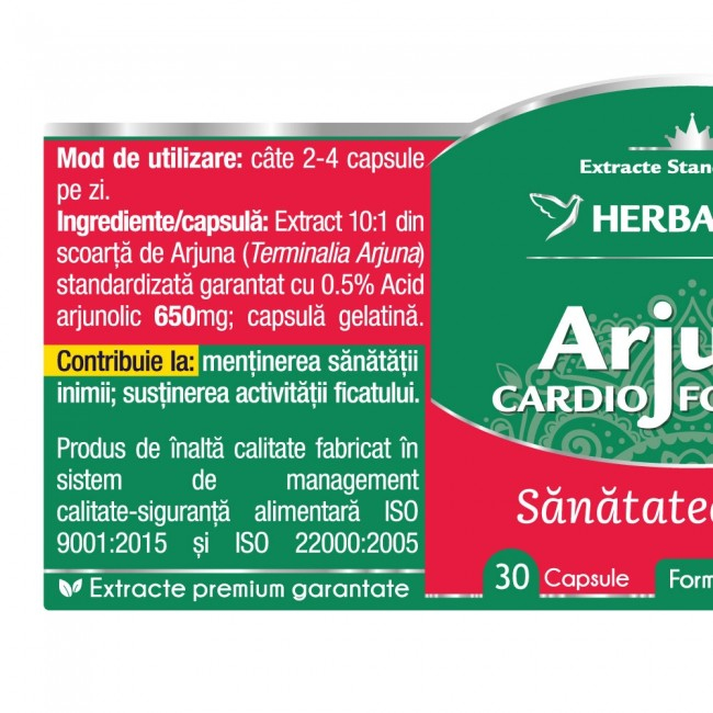 ARJUNA Cardioforte 650mg, Herbagetica [2]