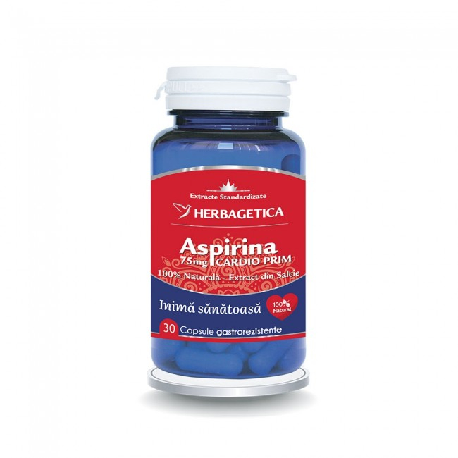 ASPIRINA NATURALA Cardioprim 75mg,  Herbagetica [1]