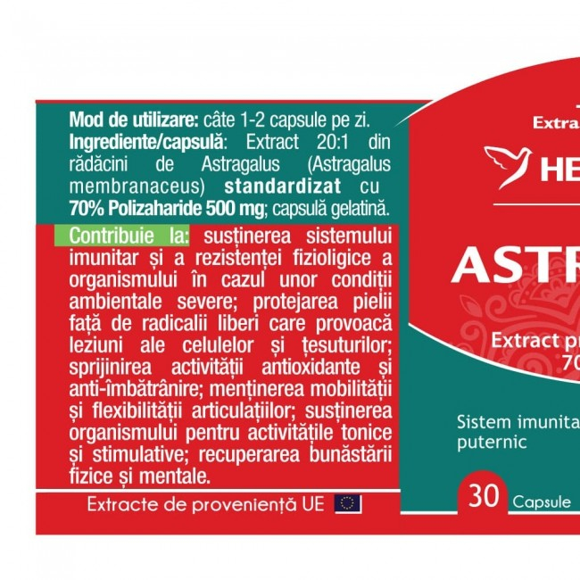 ASTRAGALUS pentru imunitate 500mg, Herbagetica [2]