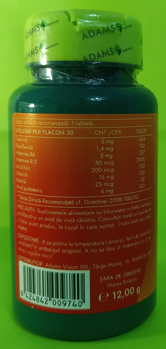 B COMPLEX, Adams Supplements la Nana Plafar [2]