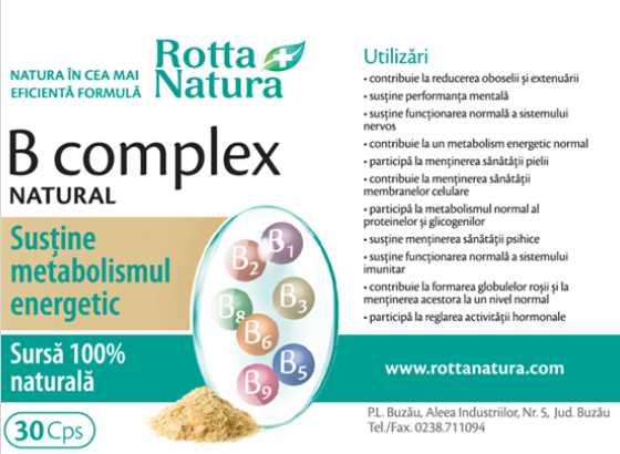 B COMPLEX NATURAL 30 capsule Rotta Natura  la Nana Plafar [3]
