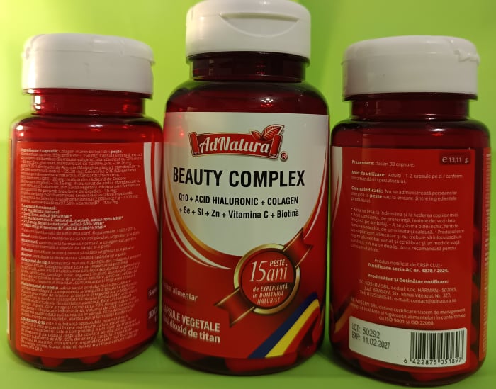 BEAUTY COMPLEX pentru Piele, Par si Unghii, AdNatura [4]
