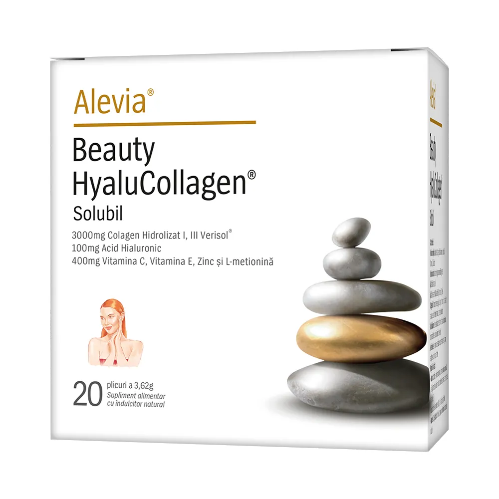 Beauty HyaluCollagen Solubil 20 plicuri solubile Alevia la nana plafar [1]