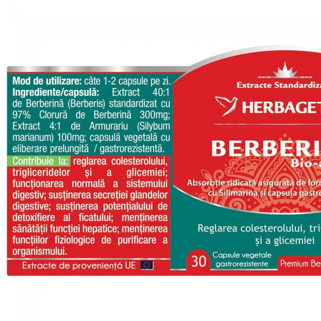 BERBERINA Bio Activa 300mg, Herbagetica [2]