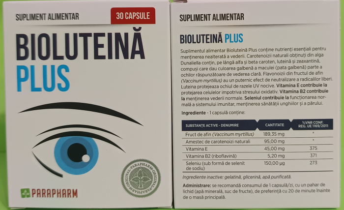 Bio-LUTEINA + 30 capsule, Parapharm [2]
