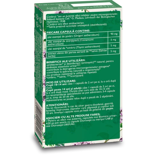 Biomicin urinar A20, 15 capsule, Fares [2]